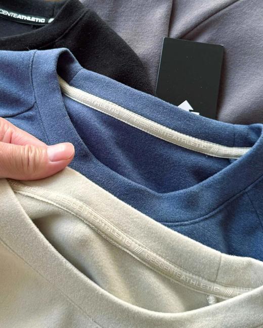 F011316冬季新品多色户外休闲速干运动德绒微拉绒圆领男女同款长袖T恤 商品图9