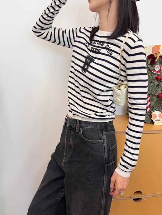 迪奥 最新款 条纹针织T恤(MM) 商品图3