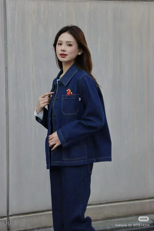 113-2 独家圆正 小禾 马上封侯 章仔 棉弹 小直筒 九分牛仔裤 我穿30码宽松合适 商品图6