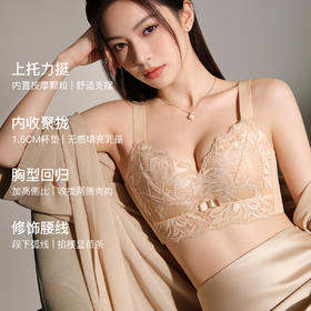 【298选3】A2-【A-C杯】【小胸专属 聚拢显大A变C】内衣女防下垂收副乳上托调整型文胸   浅语梦楹