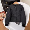F011326时尚短款袖口罗纹羽绒棉服轻薄小棉服外套 商品缩略图4