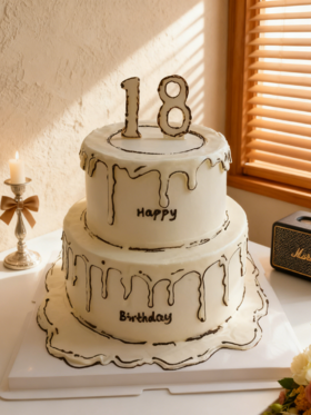 18岁成人礼蛋糕