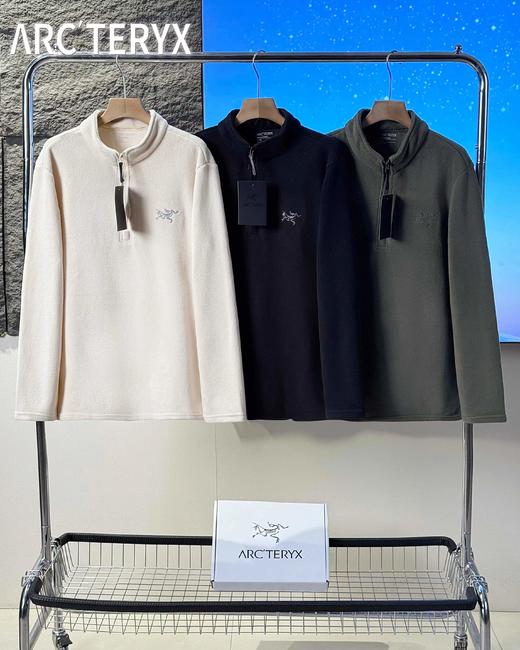 F011347刺绣26ss春季新款摇粒绒半拉链刺绣外套上衣 商品图0