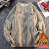 F011383男女同款紫标logo休闲百搭加绒圆领毛衣 商品缩略图3