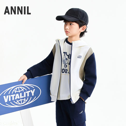 【实体店同款】男童针织外套春季新款安奈儿童装AB615028 商品图2
