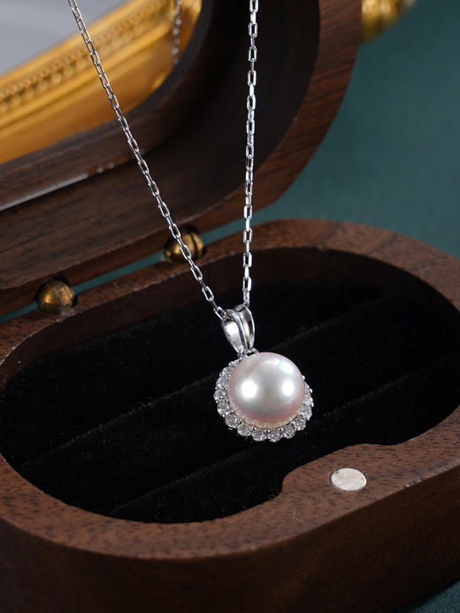 子佩集【一念圆满】银S925珍珠惜王妃套链【HJYTL001】8mm珠圆环2601 商品图6