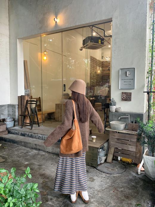 【149元任选2件】现货！韩系撞色条纹针织半身裙 商品图10