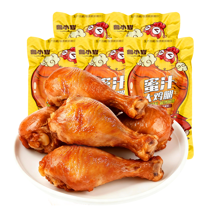 [新品上新]鲁小吉蜜汁大鸡腿65g/根 蜜汁口味卤味熟食山东特产即食休闲零食