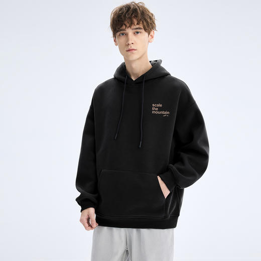 gxgjeans 男装情侣款连帽卫衣25秋款简约时尚百搭青少年校园套头卫衣打底衫男K&C 商品图1