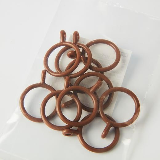 非开口吊环挂钩式罗马杆挂环窗帘环 环钩子窗帘环棕色 商品图1