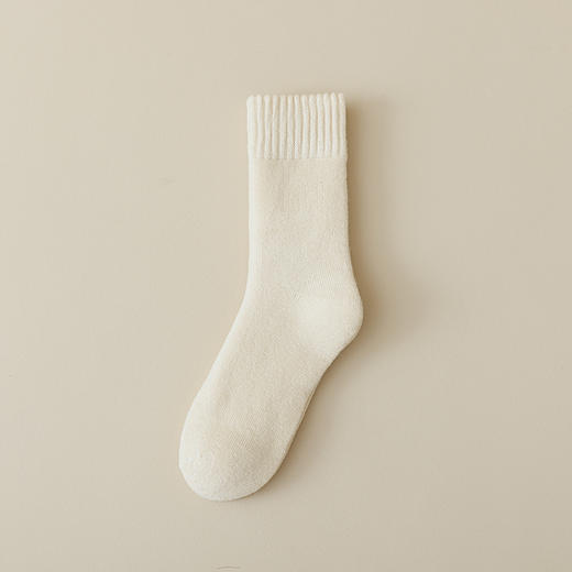 【YW】无忧购25元5双 35元10双秋冬加厚保暖羊绒地板袜中筒月子袜纯色睡眠袜2100（现货48小时内发货） 商品图11