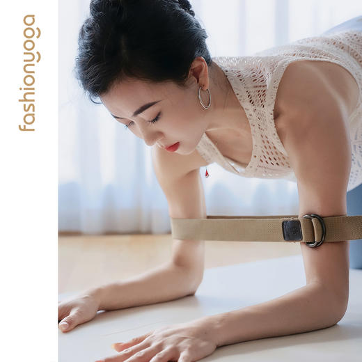 FS002专业瑜伽伸展带240cm卡其色 商品图4