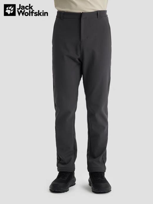 【春上新】【8折】6楼JACKWOLFSKIN狼爪ARCADEN男士防风防泼水户外厚款加绒软壳长裤A62278-6000吊牌价1299折后1039 商品图1