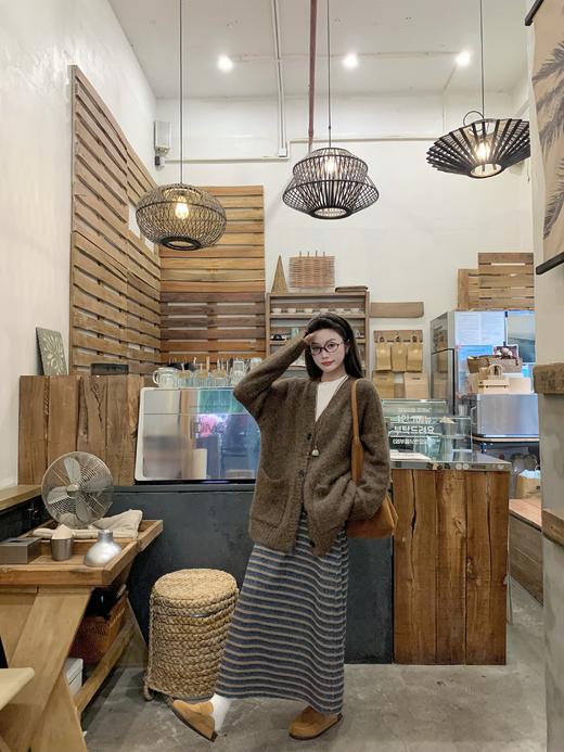 【149元任选2件】现货！韩系撞色条纹针织半身裙 商品图12