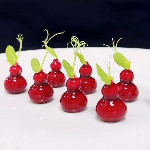 厨易购葫芦鹅肝模具创意烘焙樱桃鹅肝意境冷菜摆盘装饰硅胶模具 商品图2