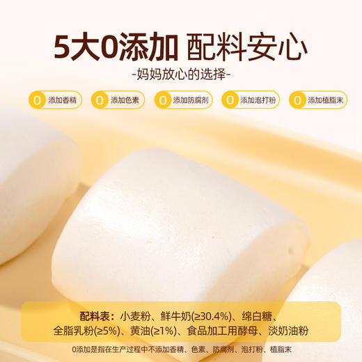 头厨手作鲜奶馒头奶香小馒头儿童速食早餐速冻面点半成品加热 商品图4