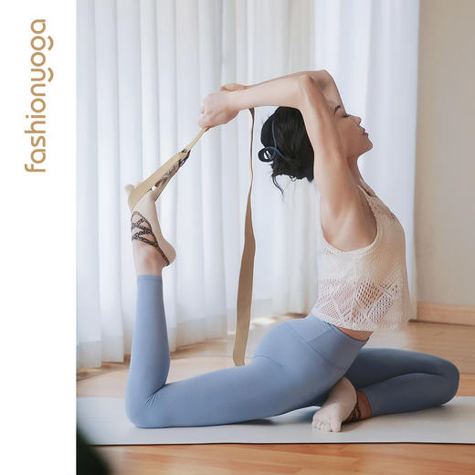 FS002专业瑜伽伸展带240cm卡其色 商品图3