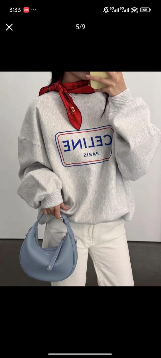 F011342早春新款时尚字母印花圆领套头长袖宽松卫衣 商品图6