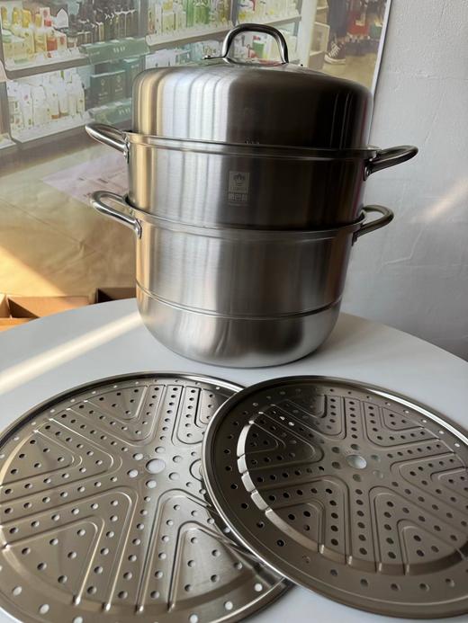 F011363家用大容量燃气蒸馍蒸馒头三层304不锈钢蒸锅 商品图2