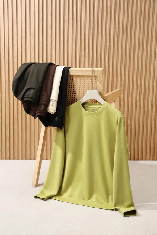 贝爷 影帝同款休闲卫衣 “奢级亲肤感”兰精天丝莫代尔羊毛混纺卫衣 商品图0