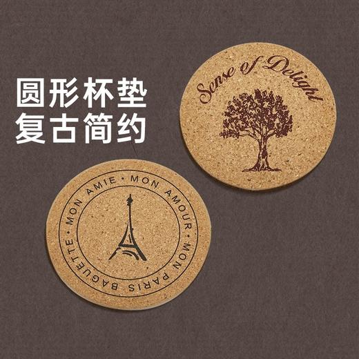 隔热家用桌面软木餐垫餐厅圆形杯垫 商品图2