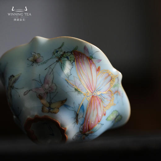 问鼎鼎峰系列天青老款银杏杯（梦蝶飞舞） 商品图3