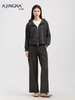 【松弛感套装】阿菁娜冬季新款显瘦松弛感套装连帽卫衣+阔腿裤亲肤面料可拆分多穿法F30D230009 商品缩略图1