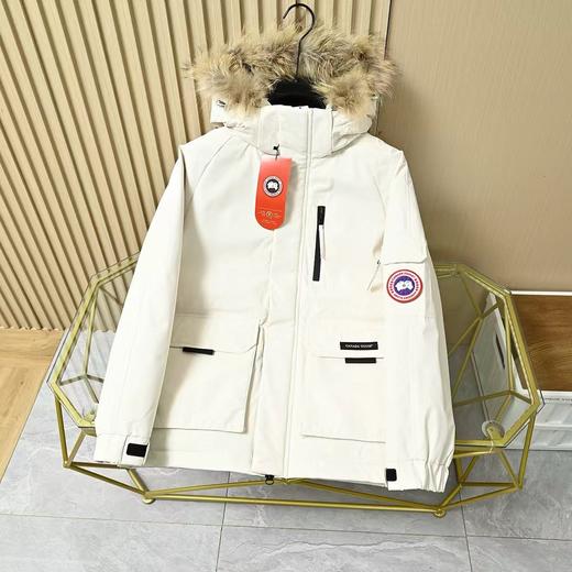 加拿大鹅冬季限定新款大毛领加厚防风工装连帽休闲羽绒服外套！ 商品图1