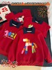 F011370浓浓中国年氛围拿捏住！小马印花内里夹绒软糯保暖儿童红色卫衣 商品缩略图10