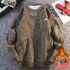 F011383男女同款紫标logo休闲百搭加绒圆领毛衣 商品缩略图2