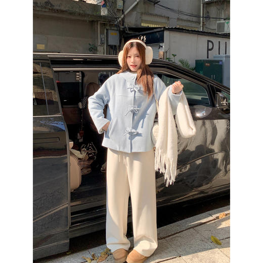 <曾小咸推荐>现货秒杀 ！微信超特价！韩系连帽呢子外套 日常369.99 立减210 秒杀159.99！！ 商品图2