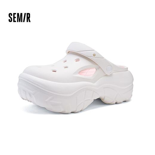 Semir女士厚底增高洞洞鞋春夏款沙滩鞋EVA凉鞋凉拖鞋 商品图4
