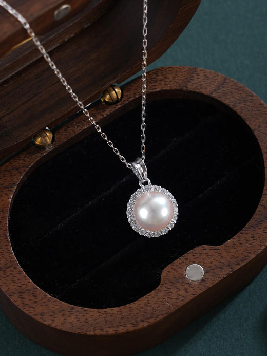 子佩集【一念圆满】银S925珍珠惜王妃套链【HJYTL001】8mm珠圆环2601 商品图3