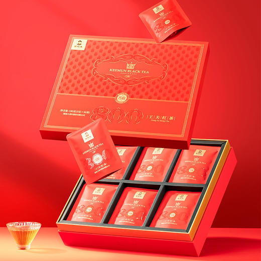谢裕大祁门红茶 金冠系列 工夫红茶红韵800礼盒180g（5g*36袋）送礼推荐 商品图3
