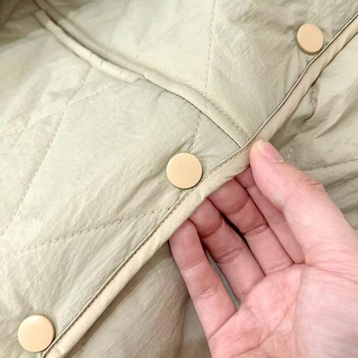 F011326时尚短款袖口罗纹羽绒棉服轻薄小棉服外套 商品图11