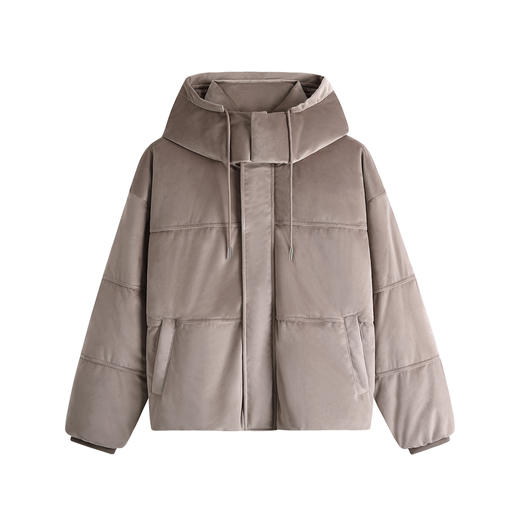 HIM漢崇  可拆卸连帽羽绒服男轻暖复古休闲宽松【白鸭绒】2025冬季 商品图4