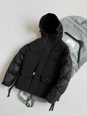 F011315男女可拆卸大毛领羽绒服情侣款工装外套