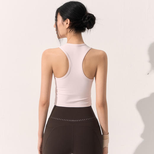 【限时秒】YOGACODE【火树银花系列】运动背心女带胸垫透气训练健身服工字瑜伽背心DWB116069 商品图2