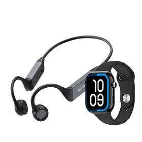 巴赫骨传导蓝牙耳机BC01+巴赫智能手表i9max【鲜知10.0】