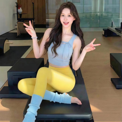 【限时秒】YOGACODE【火树银花系列】瑜伽背心女带胸垫聚拢遮副乳运动背心一体式无袖健身上衣DWB116031 商品图0