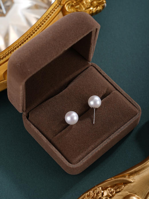 子佩集【‌小静好】银S925珍珠惜王妃耳钉【HJYED003】8.2mm珠简约单珠2601 商品图4