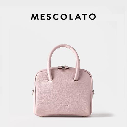 Mescolato 意大利进口togo牛皮手工保龄球包斜挎小包女 商品图3