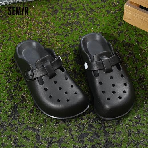 Semir女士休闲洞洞鞋勃肯鞋一脚蹬简约凉拖鞋女鞋 商品图3