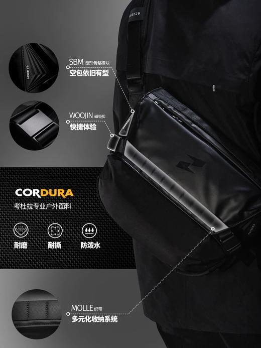 TAJEZZO探迹者男款斜挎包N6 商品图2