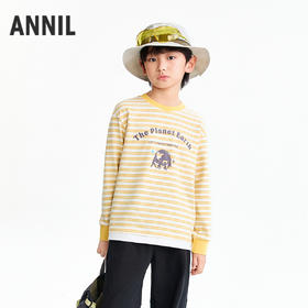 【实体店同款】男童圆领长袖针织衫春季新款安奈儿童装AB611024