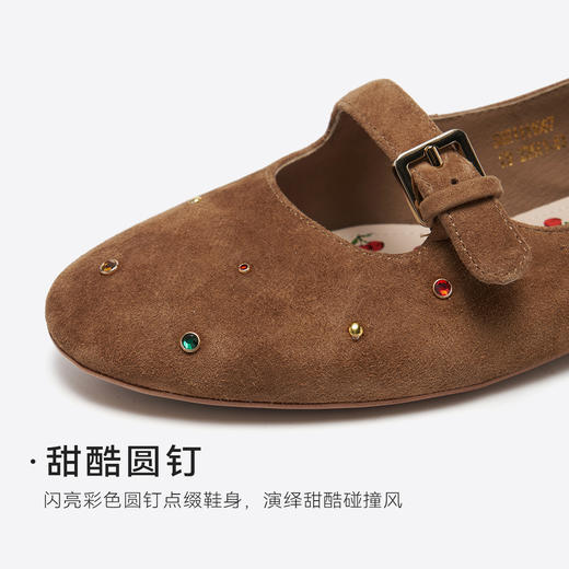 星期六26春新款彩钉镂空一字玛丽珍SSE1111067 商品图12