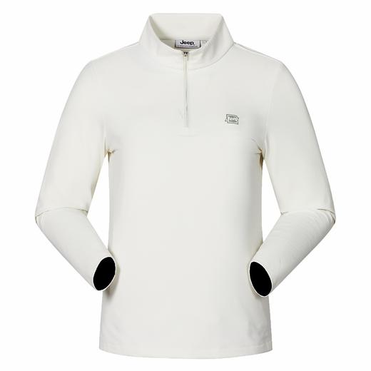 【春上新】 【9折】6楼吉普JEEP女式长袖半开胸T恤衫J532194501吊牌价539折后价485 商品图0