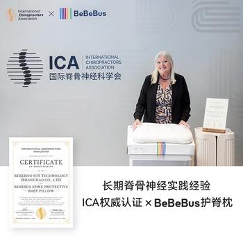 bebebus儿童枕头1-3岁宝宝枕头婴儿分区护颈护脊枕透气可水洗幼儿园枕头 商品图4