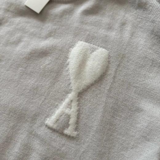 F011320男女同款小心形圆领白色ADC云朵毛衣 商品图14