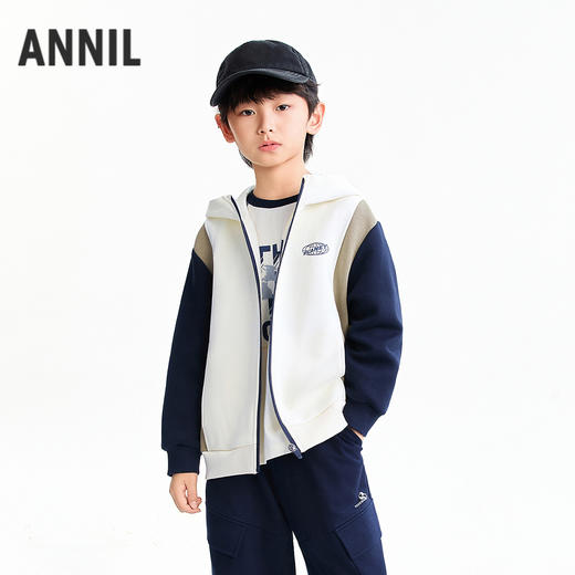 【实体店同款】男童针织外套春季新款安奈儿童装AB615028 商品图0